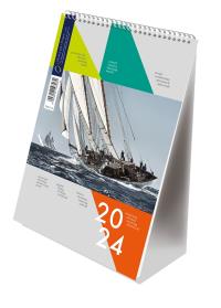 Kalendarz 2024 pionowy B6 ze spiralką żagle. Wydawca: MICHALCZYK I PROKOP. Dobreksiazki.pl Opakowanie Kalendarz 2024 pionowy B6 ze spiralką żagle