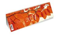 Kalendarz 2024 poziomy ze spiralką liście. Wydawca: MICHALCZYK I PROKOP. Dobreksiazki.pl Opakowanie Kalendarz 2024 poziomy ze spiralką liście