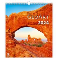Kalendarz 2024 ścienny Geo Art HELMA. Wydawca: Helma. Dobreksiazki.pl Opakowanie Kalendarz 2024 ścienny Geo Art HELMA