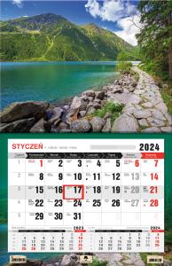Kalendarz 2024 trójdzielny 3XL jednodzielny Tatry KTJ3XL-V.6. Wydawca: Pan Kalendarzyk. Dobreksiazki.pl Opakowanie Kalendarz 2024 trójdzielny 3XL jednodzielny Tatry KTJ3XL-V.6
