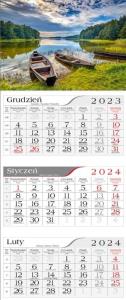 Kalendarz 2024 Trójdzielny Mazury. Wydawca: CRUX. Dobreksiazki.pl Opakowanie Kalendarz 2024 Trójdzielny Mazury