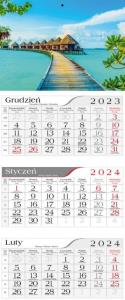 Kalendarz 2024 Trójdzielny Orientalne wakacje. Wydawca: CRUX. Dobreksiazki.pl Opakowanie Kalendarz 2024 Trójdzielny Orientalne wakacje
