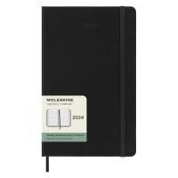 Kalendarz 2024 tygodniowy L tw. czarny. Wydawca: Moleskine. Dobreksiazki.pl Opakowanie Kalendarz 2024 tygodniowy L tw. czarny