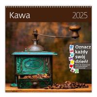 Kalendarz 2025 30x30 Kawa. Wydawca: Helma 365. Dobreksiazki.pl Opakowanie Kalendarz 2025 30x30 Kawa