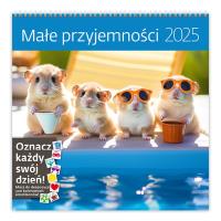 Kalendarz 2025 30x30 Małe przyjemności. Wydawca: Helma 365. Dobreksiazki.pl Opakowanie Kalendarz 2025 30x30 Małe przyjemności