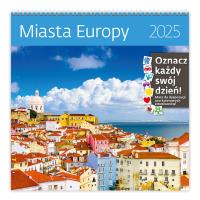 Kalendarz 2025 30x30 Miasta Europy. Wydawca: Helma 365. Dobreksiazki.pl Opakowanie Kalendarz 2025 30x30 Miasta Europy