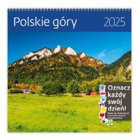 Kalendarz 2025 30x30 Polskie Góry. Wydawca: Helma 365. Dobreksiazki.pl Opakowanie Kalendarz 2025 30x30 Polskie Góry