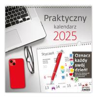 Kalendarz 2025 30x30 Praktyczny. Wydawca: Helma 365. Dobreksiazki.pl Opakowanie Kalendarz 2025 30x30 Praktyczny