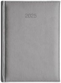 Kalendarz 2025 A4 dzienny Vivella szary. Wydawca: Wokół nas. Dobreksiazki.pl Opakowanie Kalendarz 2025 A4 dzienny Vivella szary