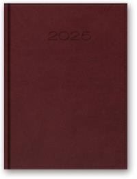 Kalendarz 2025 A5 dzienny z registrem vivella bordo. Wydawca: Codex. Dobreksiazki.pl Opakowanie Kalendarz 2025 A5 dzienny z registrem vivella bordo