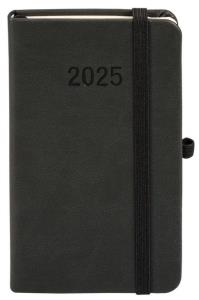 Kalendarz 2025 A6 Memofix TDW czarny. Autor: -. Dobreksiazki.pl Okładka książki Kalendarz 2025 A6 Memofix TDW czarny