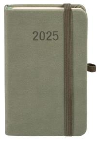 Kalendarz 2025 A6 Memofix TDW oliwkowy. Autor: -. Dobreksiazki.pl Okładka książki Kalendarz 2025 A6 Memofix TDW oliwkowy