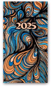 Kalendarz 2025 A6 tyg soft ABSTRAKCJA. Autor: x. Dobreksiazki.pl Okładka książki Kalendarz 2025 A6 tyg soft ABSTRAKCJA