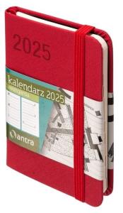 Kalendarz 2025 A7 Awangarda TDW czerwony. Autor: -. Dobreksiazki.pl Okładka książki Kalendarz 2025 A7 Awangarda TDW czerwony