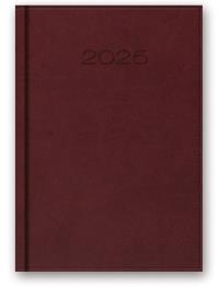Kalendarz 2025 B6 dzienny vivella bordo. Wydawca: Codex. Dobreksiazki.pl Opakowanie Kalendarz 2025 B6 dzienny vivella bordo