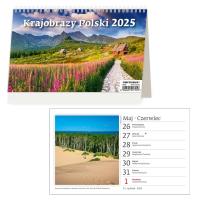 Kalendarz 2025 Biurkowy Krajobrazy Polski tygodniowy. Wydawca: Helma 365. Dobreksiazki.pl Opakowanie Kalendarz 2025 Biurkowy Krajobrazy Polski tygodniowy