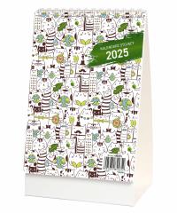 Kalendarz 2025 biurkowy stojący. Wydawca: Wokół nas. Dobreksiazki.pl Opakowanie Kalendarz 2025 biurkowy stojący