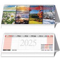 Kalendarz 2025 biurkowy tygodniowy 4 pory roku. Wydawca: Evena. Dobreksiazki.pl Opakowanie Kalendarz 2025 biurkowy tygodniowy 4 pory roku