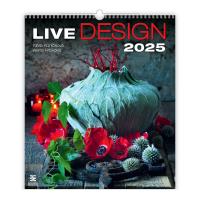 Kalendarz 2025 EX Live Design. Wydawca: Helma 365. Dobreksiazki.pl Opakowanie Kalendarz 2025 EX Live Design
