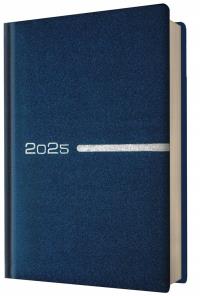 Kalendarz 2025 książkowy A5 dzienny granatowy. Wydawca: Evena. Dobreksiazki.pl Opakowanie Kalendarz 2025 książkowy A5 dzienny granatowy