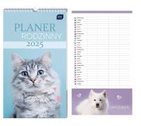 Kalendarz 2025 planer rodzinny Zawierzak. Wydawca: INTERDRUK. Dobreksiazki.pl Opakowanie Kalendarz 2025 planer rodzinny Zawierzak
