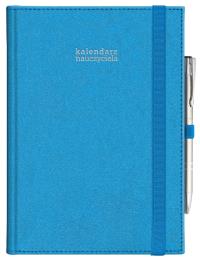 Kalendarz nauczyciela 2023/24 B5 tyg. niebieski. Wydawca: Wokół nas. Dobreksiazki.pl Opakowanie Kalendarz nauczyciela 2023/24 B5 tyg. niebieski