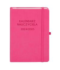 Kalendarz Nauczyciela 2024/2025 A5 TDW różowy. Autor: Antra Ryszard Polubiec. Dobreksiazki.pl Okładka książki Kalendarz Nauczyciela 2024/2025 A5 TDW różowy