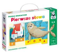 Kapitan Nauka. Puzzle edukacyjne Pierwsze słowa. Wydawca: Kapitan Nauka. Dobreksiazki.pl Opakowanie Kapitan Nauka. Puzzle edukacyjne Pierwsze słowa