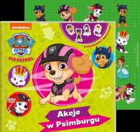kcje w Psimburgu. Psi Patrol. Opowiadania z naklejkami. Autor: Opracowanie zbiorowe. Dobreksiazki.pl Okładka książki kcje w Psimburgu. Psi Patrol. Opowiadania z naklejkami