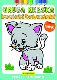 Kociaki łobuziaki. Gruba kreska. Autor: Opracowanie zbiorowe. Dobreksiazki.pl Okładka książki Kociaki łobuziaki. Gruba kreska