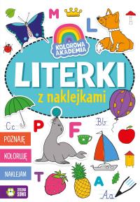 Kolorowa Akademia. Literki z naklejkami. Kolorowa Akademia. Autor: Opracowanie zbiorowe. Dobreksiazki.pl Okładka książki Kolorowa Akademia. Literki z naklejkami. Kolorowa Akademia