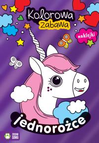 Kolorowa zabawa. Jednorożce. Autor: Opracowanie zbiorowe. Dobreksiazki.pl Okładka książki Kolorowa zabawa. Jednorożce