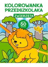 Kolorowanka przedszkolaka. Zwierzęta. Autor: Praca zbiorowa. Dobreksiazki.pl Okładka książki Kolorowanka przedszkolaka. Zwierzęta