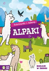 Kolorowanki i zabawy. Alpaki. Autor: Julia Nikodem. Dobreksiazki.pl Okładka książki Kolorowanki i zabawy. Alpaki