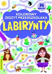 Kolorowy zeszyt przedszkolaka. Labirynty. Autor: Opracowanie zbiorowe. Dobreksiazki.pl Okładka książki Kolorowy zeszyt przedszkolaka. Labirynty