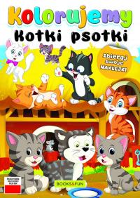 Kotki psotki. Kolorujemy. Autor: Opracowanie zbiorowe. Dobreksiazki.pl Okładka książki Kotki psotki. Kolorujemy
