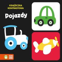 Książeczka kontrastowa Pojazdy. Autor: Opracowanie zbiorowe. Dobreksiazki.pl Okładka książki Książeczka kontrastowa Pojazdy