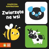 Książeczka kontrastowa Zwierzęta na wsi. Autor: Opracowanie zbiorowe. Dobreksiazki.pl Okładka książki Książeczka kontrastowa Zwierzęta na wsi