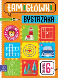 Łamigłówki bystrzaka. Książeczka z tygryskiem. Autor: Beata Karlik. Dobreksiazki.pl Okładka książki Łamigłówki bystrzaka. Książeczka z tygryskiem
