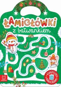 Łamigłówki z bałwankiem. Książeczka z naklejkami. Autor: Praca zbiorowa. Dobreksiazki.pl Okładka książki Łamigłówki z bałwankiem. Książeczka z naklejkami