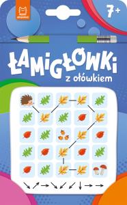 Łamigłówki z ołówkiem 7+. Książeczka niebieska. Autor: Opracowanie zbiorowe. Dobreksiazki.pl Okładka książki Łamigłówki z ołówkiem 7+. Książeczka niebieska