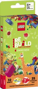 Okładka książki Lego Books Rebuild karty wyzwań Zwierzęta ACP-6603