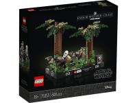 Lego STAR WARS 75353 Diorama: Pościg na ścigaczu przez Endor. Wydawca: LEGO(R). Dobreksiazki.pl Opakowanie Lego STAR WARS 75353 Diorama: Pościg na ścigaczu przez Endor