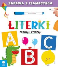 Literki. Zapisuj i zmazuj. Autor: Opracowanie zbiorowe. Dobreksiazki.pl Okładka książki Literki. Zapisuj i zmazuj