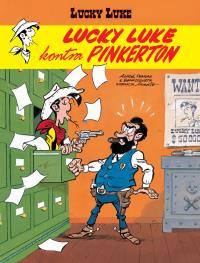 Lucky Luke T.74 Lucky Luke kontra Pinkerton. Autor: Tonino Benacquiste. Dobreksiazki.pl Okładka książki Lucky Luke T.74 Lucky Luke kontra Pinkerton