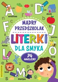 Mądry Przedszkolak. Literki dla smyka. Autor: Opracowanie zbiorowe. Dobreksiazki.pl Okładka książki Mądry Przedszkolak. Literki dla smyka