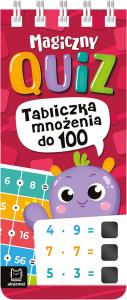 Magiczny quiz. Tabliczka mnożenia do 100. Autor: Praca zbiorowa. Dobreksiazki.pl Okładka książki Magiczny quiz. Tabliczka mnożenia do 100
