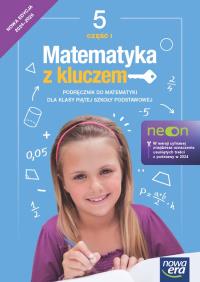 Okładka książki Matematyka SP 5 Mat. z kluczem neon Podr. cz.1
