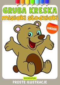Misiaki słodziaki. Gruba kreska. Autor: Opracowanie zbiorowe. Dobreksiazki.pl Okładka książki Misiaki słodziaki. Gruba kreska