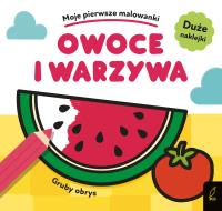 Moje pierwsze malowanki. Owoce i warzywa. Autor: Opracowanie zbiorowe. Dobreksiazki.pl Okładka książki Moje pierwsze malowanki. Owoce i warzywa